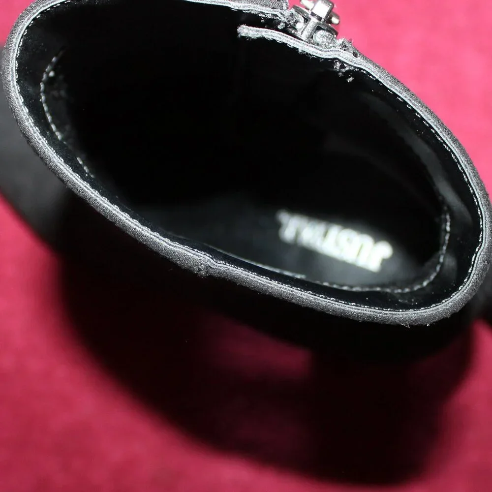 JustFab Ankle Boots -Zipper,  Size 7.5
